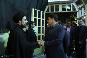 مراسم بزرگداشت همسر آیت الله موسوی بجنوردی (ره) در حسینیه شماره یک جماران-1