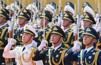 مراسم رژه نیروهای مسلح چین به مناسبت هشتادمین سال پایان جنگ جهانی با حضور پزشکیان رئیس جمهور ایران (22)