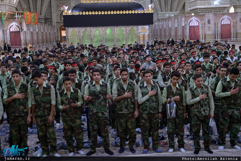 تجدید میثاق دانش آموزان بسیجی با آرمان های امام خمینی(س)
