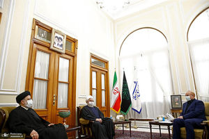 نشست مشترک روحانی، رییسی و قالیباف 