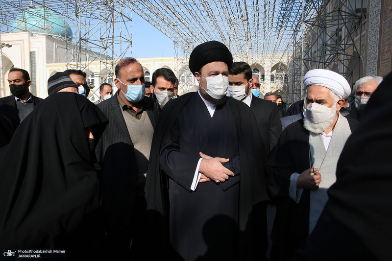 مراسم تشییع و خاکسپاری سید احمد میریان در حرم مطهر امام خمینی