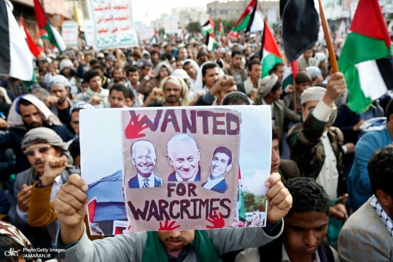 راهپیمایی گسترده یمنی ها در حمایت از مردم بی دفاع غزه