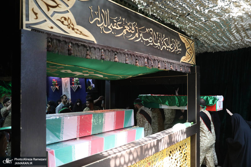 مراسم وداع با پیکر مطهر شهید محمد حسن زارعی