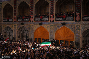تشییع پیکر مطهر رهبر شهید در نجف اشرف