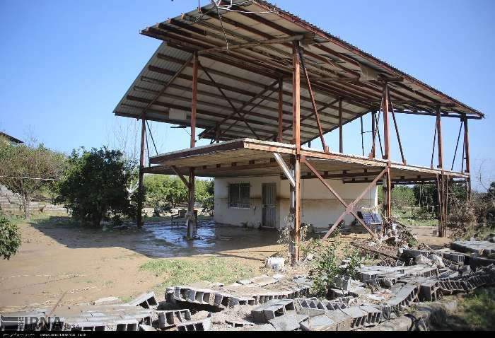 امداد رسانی به روستاهای سیل زده مازندران‎