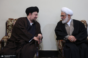 تجدید میثاق رئیس قوه قضاییه و جمعی از اعضای دستگاه قضا با آرمان های حضرت امام خمینی (س)-2