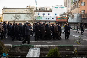 مراسم تشییع مرحوم علی اکبر معین فر