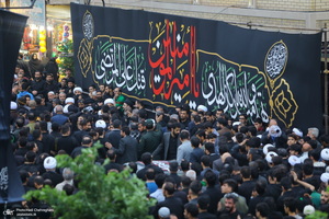 دسته عزاداری شهادت حضرت علی (ع) با حضور آیت‌الله العظمی وحید خراسانی
