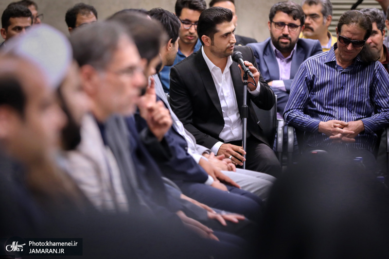 دیدار جمعی از شاعران و اهالی فرهنگ و ادب با رهبر معظم انقلاب