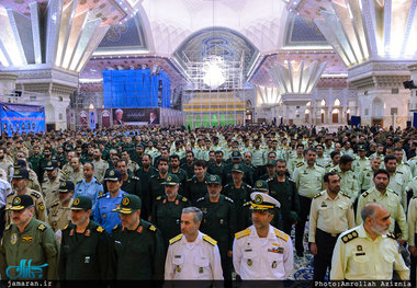 تجدید میثاق جمعی از فرماندهان نیروهای مسلح با آرمان های حضرت امام(س)