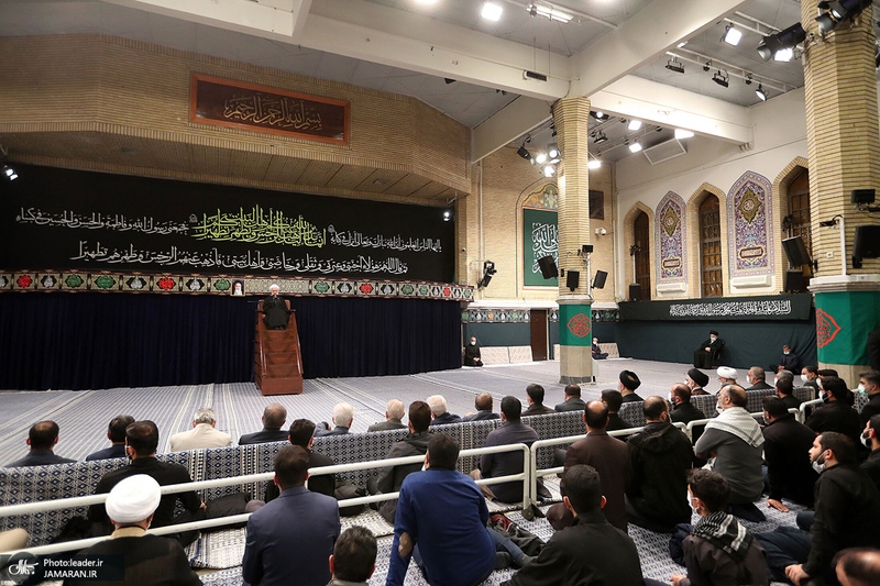 اولین شب مراسم عزاداری حضرت فاطمه‌ زهرا (س) در حسینیه امام خمینی