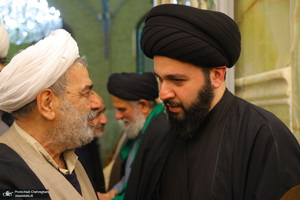 مراسم ترحیم و بزرگداشت آیت الله سید محمدعلی شیرازی در مسجد اعظم قم