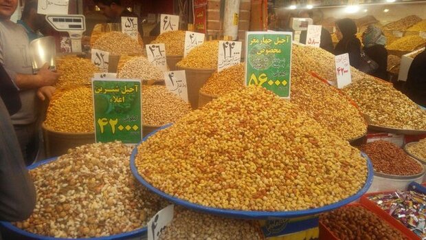 فروش آجیل 70درصد کاهش یافت