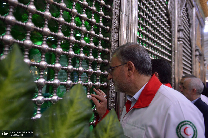 آئین آغاز طرح ملی خدمات نوروزی جمعیت هلال احمر در جوار حرم مطهر امام خمینی (س)