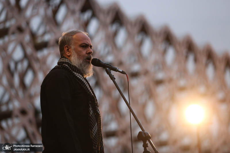 مراسم خیمه سوزان در میدان امام حسین (ع)