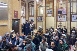 مراسم بزرگداشت آیت الله موسوی بجنوردی (ره) در بیت امام خمینی (س) در نجف اشرف