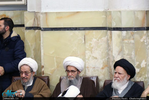 مراسم بزرگداشت آیت الله هاشمی رفسنجانی(ره) در مسجد اعظم قم-1