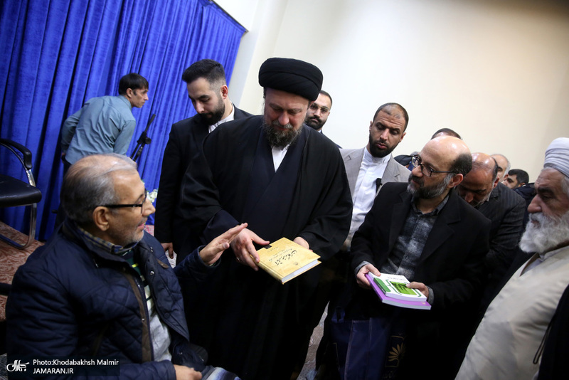 دیدار رئیس سازمان اسناد و کتابخانه ملی ، معاونین ومدیران با سید حسن خمینی