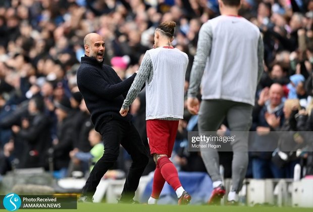 ویدیوی شادی گل عجیب گواردیولا با بازیکنان لیورپول!