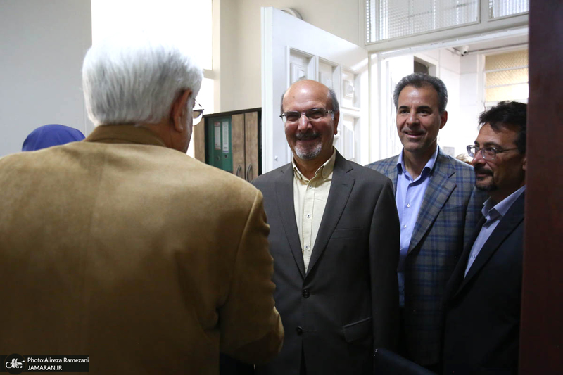 دیدار نوروزی برخی از چهره های سیاسی و دانشگاهی با محمدرضا عارف