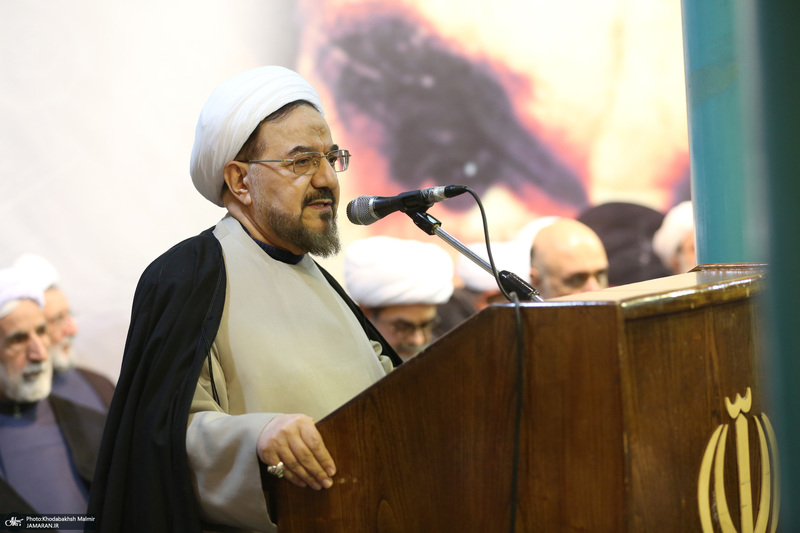 مراسم سالگرد رحلت آیت‌الله سید محمد موسوی بجنوردی در حسینیه جماران  -2