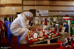 مراسم تشییع شهدای حزب الله در بیروت