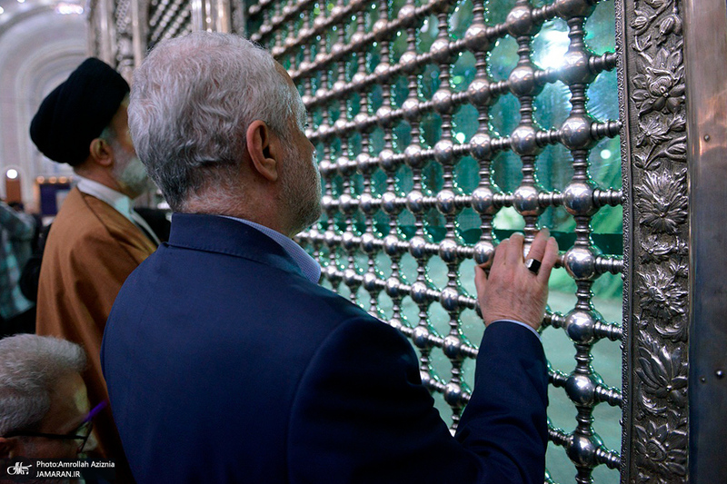 تجدید میثاق رئیس و مدیران ارشد بنیاد شهید و امور ایثارگران با آرمان‌های امام خمینی (س)