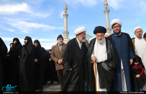 مراسم تشییع و تدفین آیت الله نصرالله شاه آبادی(ره) در قم 