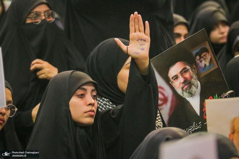 مراسم استقبال و وداع با پیکر مطهر شهید علی لاریجانی در قم