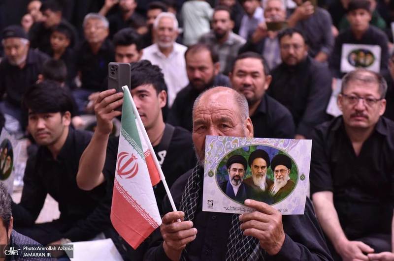 مراسم بیعت مهاجرین افغانستانی با مقام معظم رهبری و سوگواره قائد شهید و گرامیداشت علامه فیاض در حرم امام خمینی (س)