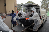 تغسیل با آب متوفیان مبتلا به کرونا در بهشت زهرا(س) تهران