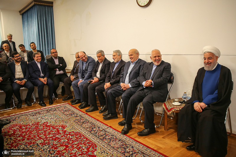 دیدار نوروزی سیاسیون با حسن روحانی