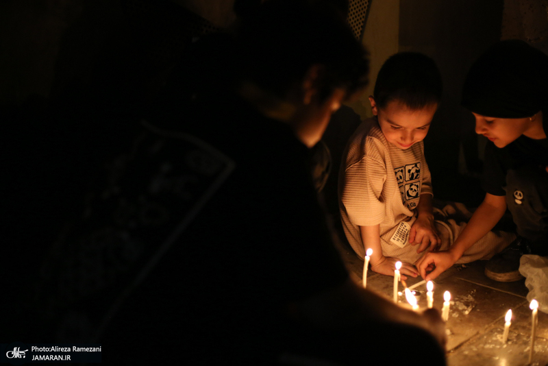 مراسم شام غریبان در میدان امام حسین (ع)