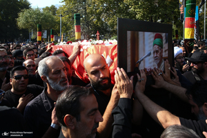 مراسم تشییع پیکر پیر غلام اهل بیت (س) حاج حسین عرب