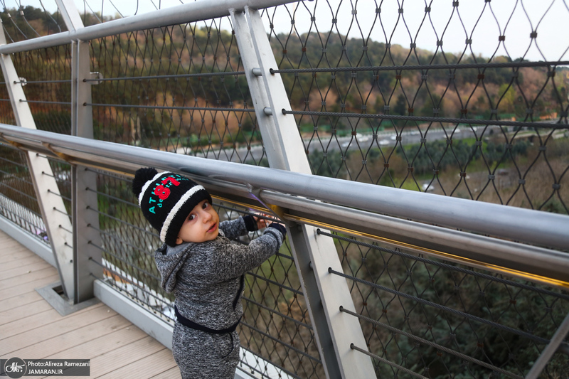 حال و هوای بهاری پل طبیعت تهران