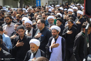 دسته عزاداری شهادت امام عسکری (ع) با حضور آیت‌الله العظمی وحید خراسانی