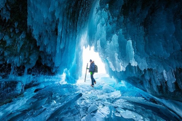 عکس روز نشنال جئوگرافیک؛ غار یخی سیبری