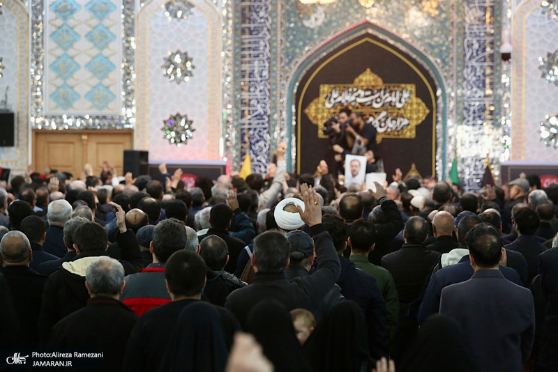 مراسم تشييع شهيد دكتر علیرضا بیات در حرم حضرت عبدالعظیم حسنی (ع)