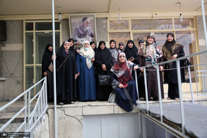 دیدار جمعی از خواهران نخبه عراقی با دکتر فاطمه طباطبایی در جماران