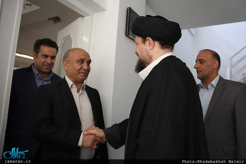 دیدار جمعی از اعضای شورای شهر مشهد با سید حسن خمینی 