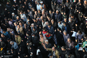 مراسم تشییع پیکرهای مطهر 100 شهید گمنام در تهران-5