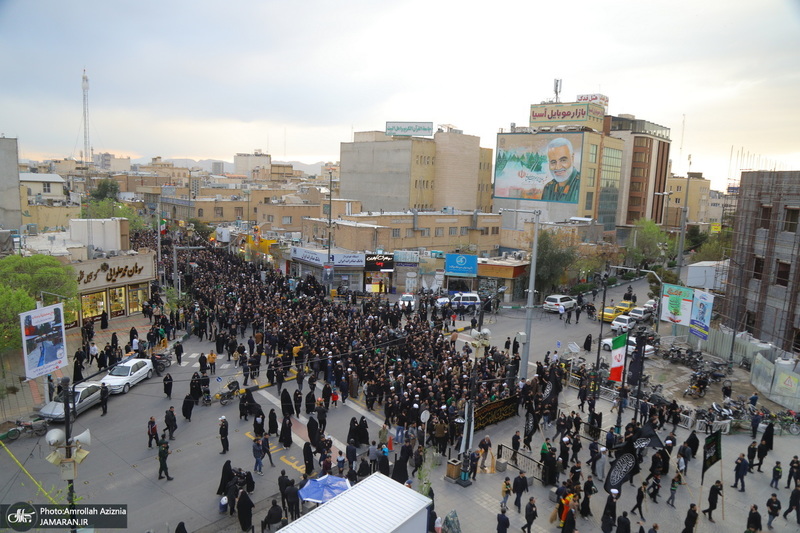 دسته عزاداری شهادت حضرت علی (ع) با حضور آیت‌الله العظمی وحید خراسانی