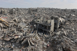 تصاویر هوایی از  ویرانی‌ها و خسارت‌ها در غزه پس از آتش‌بس