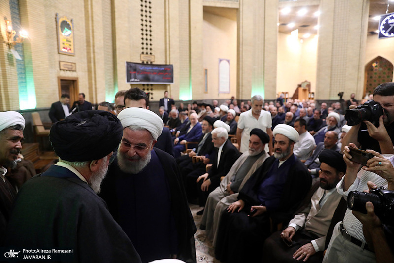 مراسم ختم همسر آیت الله سید علی سیستانی