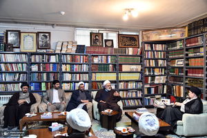 دیدار مدیر حوزه علمیه خراسان با سید حسن خمینی