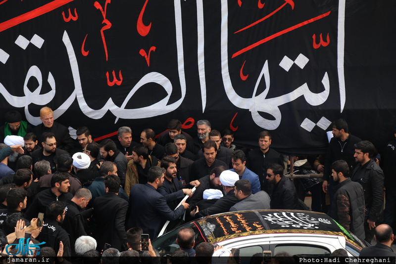 عزاداری آیت الله العظمی وحید خراسانی در سالروز شهادت حضرت فاطمه(س) 