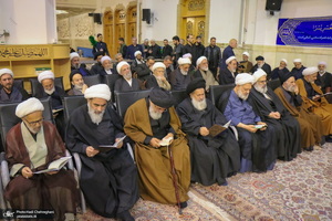 مراسم بزرگداشت شهید علی لاریجانی در حرم حضرت معصومه (س)