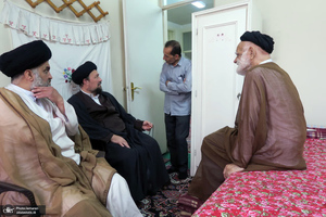 آخرین دیدار سید حسن خمینی با مرحوم آیت الله موسوی تهرانی (ره)