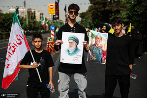 مراسم تشییع شهدای جنگ تحمیلی رژیم صهیونیستی در تهران-7