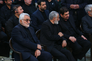 مراسم خاکسپاری شهید حسین امیرعبداللهیان در حرم حضرت عبدالعظیم حسنی (ع)